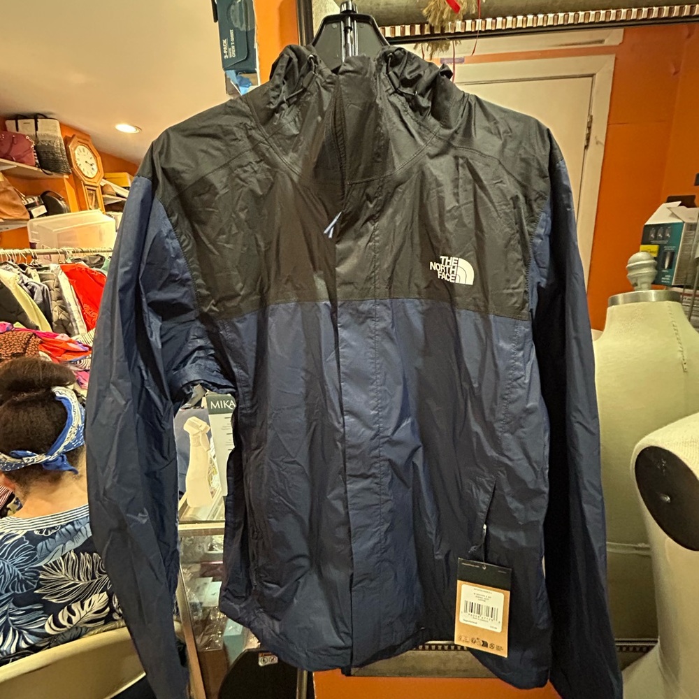 The North Face Men's Black and Navy Windbreaker